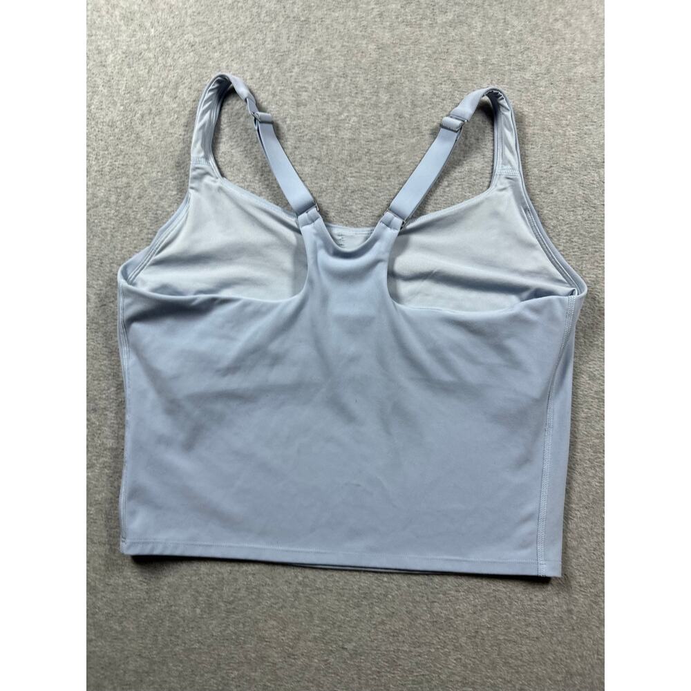 Vuori Daily Cropped Tank Top Women's Large Blue Racerback Sports Activewear - Picture 6 of 8
